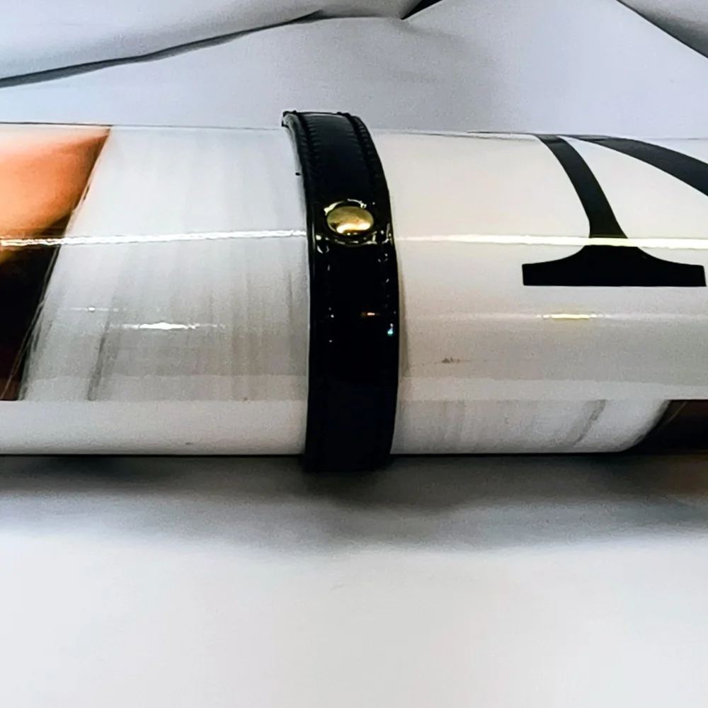Unbranded Chic Clutch Magazine‎ Cover Design in Black, White, & Gold